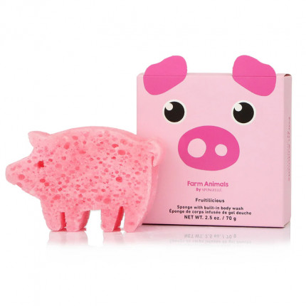 Peggy Pig 70g - SPONGELLÉ Farm Animals - špongia so sprchovacím gélom